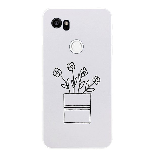 Ốp điện thoại họa tiết chậu hoa xinh xắn cho Google Pixel 2 3 XL Razer