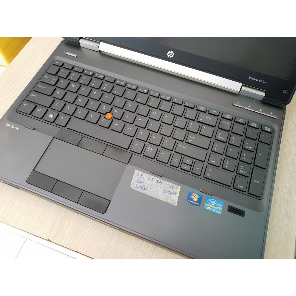 Hp 8570w i7-3630QM,Ram 8Gb, HDD 320Gb Card Quadro K1100,Màn hình FHD