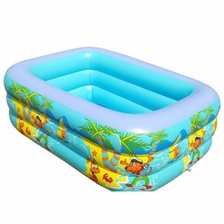 Bể bơi phao trẻ em 3 tầng hình chữ nhật 1m8