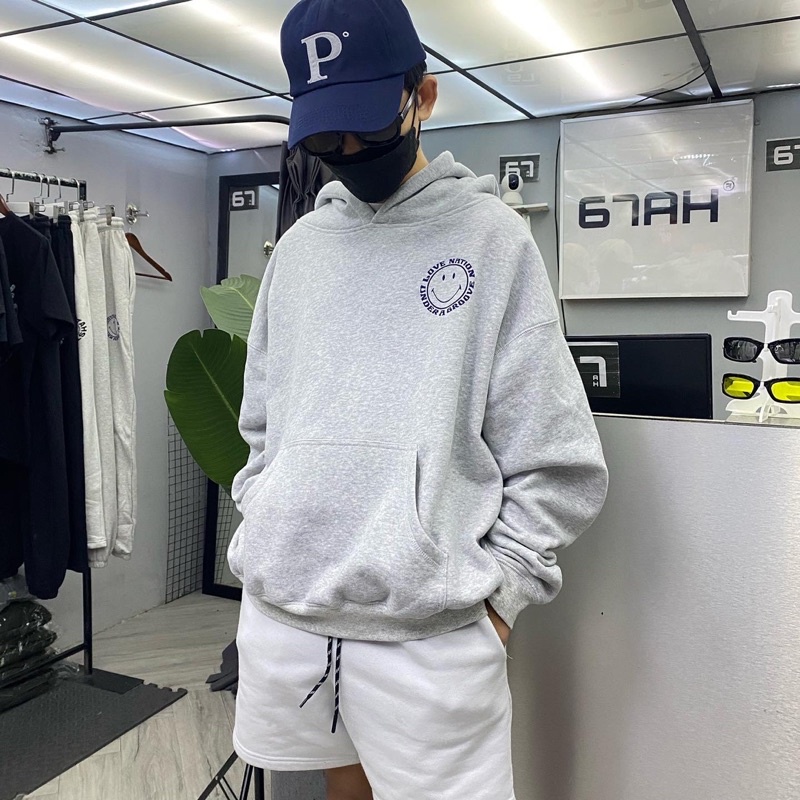 Áo khoát Smile phom boxy