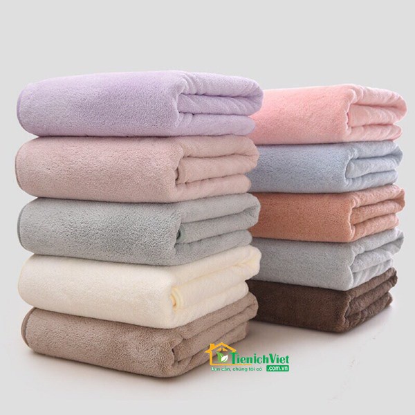 Khăn tắm người lớn Hàn Quốc 70-140cm, Khăn tắm lông cừu Hàn Quốc loại xịn, Khăn tắm khổ lớn, Khăn tắm khách sạn