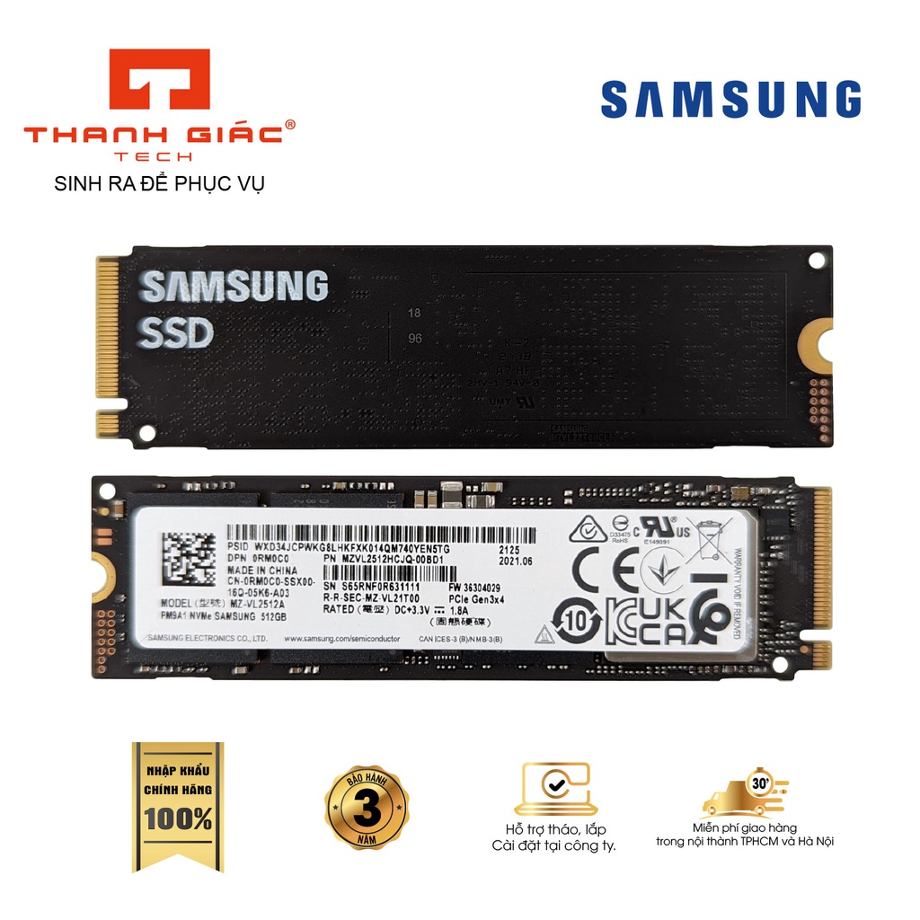 Ổ cứng SSD Samsung PM9A1 Gen4 New 100% Sản Xuất 2023 - Tốc độ bằng  Samsung 980 PRO - Bảo Hành 3 Năm | BigBuy360 - bigbuy360.vn