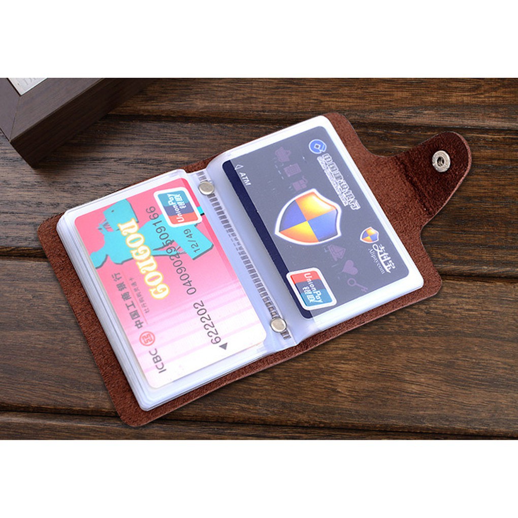 Ví tiền da PU 10 khe đựng card cho nam | BigBuy360 - bigbuy360.vn