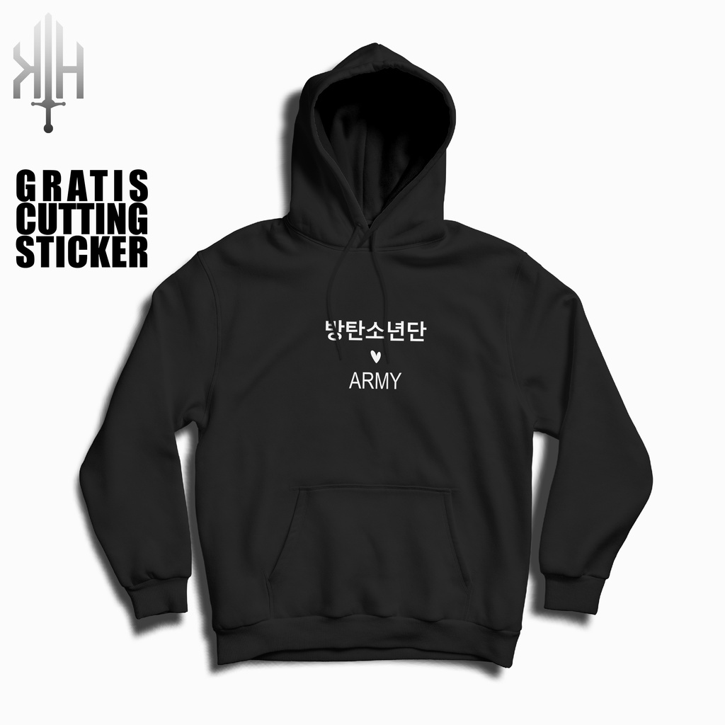 Áo Hoodie Hàn Quốc In Chữ Quân Đội XXL-Sweaters Cho Nữ