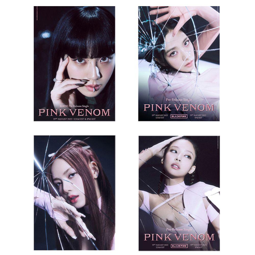 Sticker Dán Tường Tự Dính Hình VENOM Màu Hồng Trang Trí Nhà Cửa