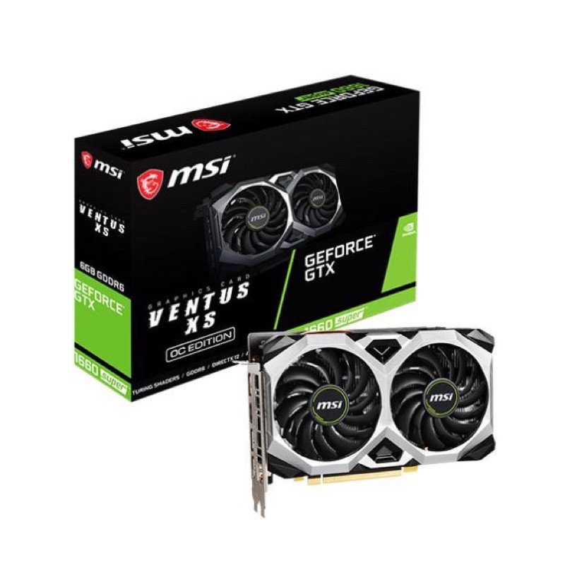 Card màn hình MSI GTX 1660 Super VENTUS XS OC (6GB GDDR6, 192-bit, HDMI+DP)