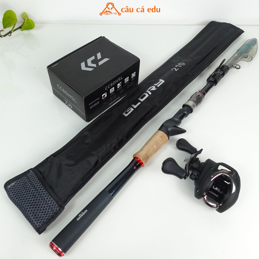 Bộ Cần Câu Rút Gọn Mini Ymerbor  Máy Daiwa  Số 75 Cần Câu Lure Máy Ngang Cacbon Siêu Bền Kéo Cá Khỏe Câu Cá E du