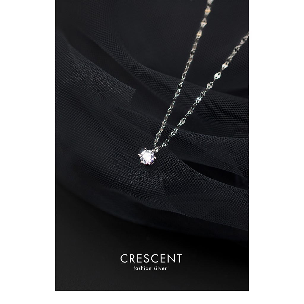 Dây chuyền bạc S925 dây chuỗi đá lạ mắt D8183 - AROCH Jewelry