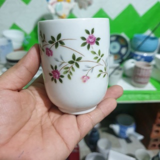 1kg (7c)Chậu, ly gốm sứ trồng sen đá xương rồng