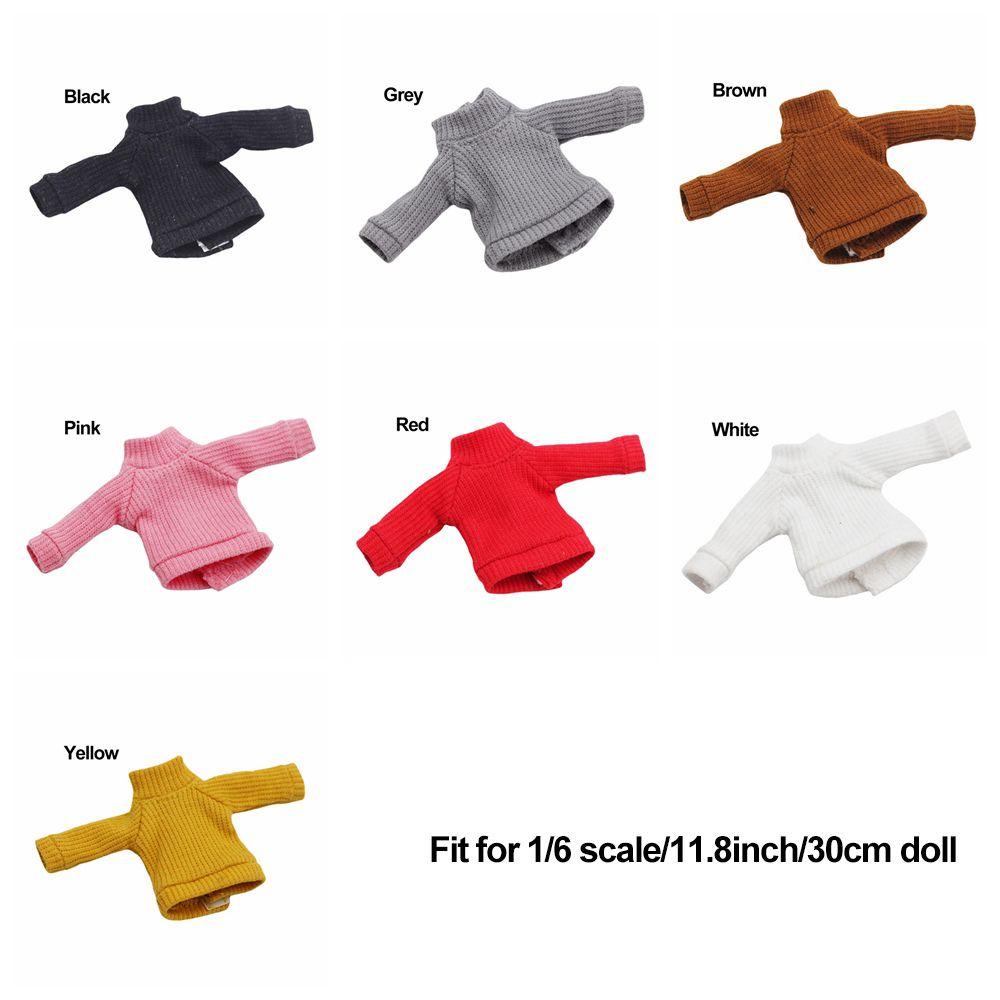 RAINBOW Áo Sweater Dệt Kim 11.8 Inch Thời Trang Mùa Đông Cho Búp Bê
