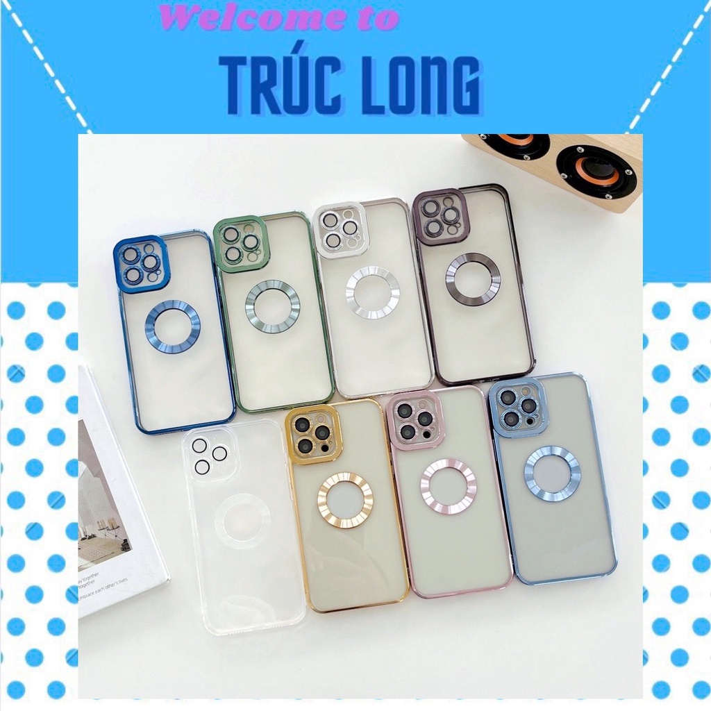 Ốp Lưng Hở Táo Viền Vuông Mạ Xi Cao Cấp Chống Ố Vàng 7 PLUS 8 PLUS X XS MAX 11 PRO MAX 12 PRO MAX 13 PRO MAX 14 PRO MAX