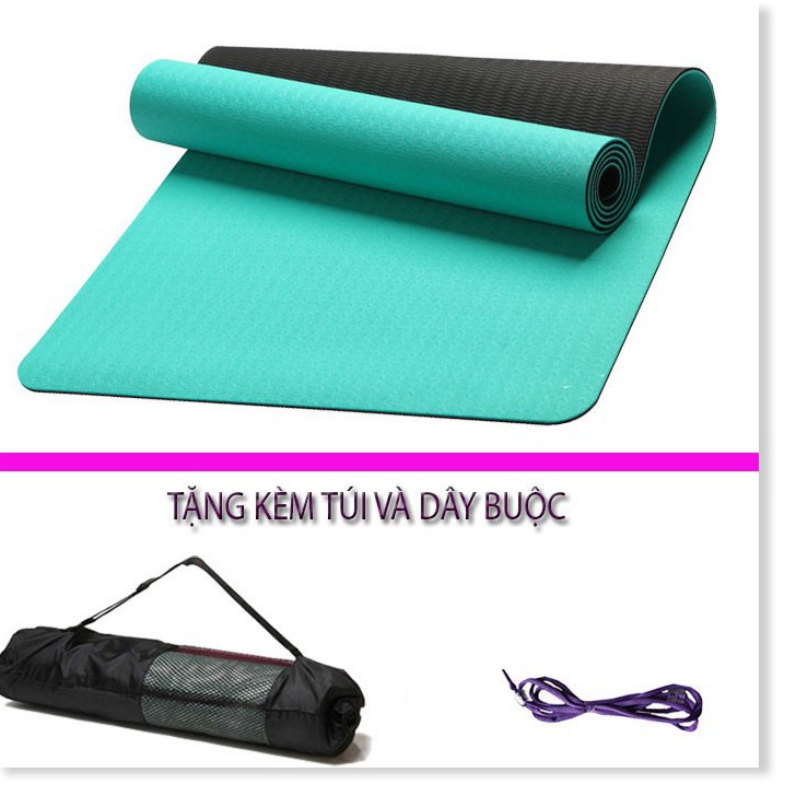 Thảm Tập Yoga, Gym Gobos 2 Lớp TPE 6mm - Chống Trơn Trượt