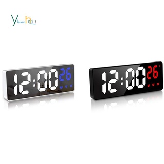 Đồng hồ báo thức kỹ thuật số đèn LED không bết dính điều chỉnh nhiệt độ độ độ