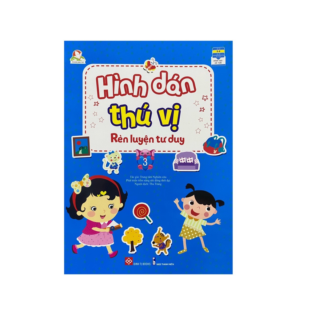 Sách - Hình dán thú vị rèn luyện tư duy ( Đinh Tị )