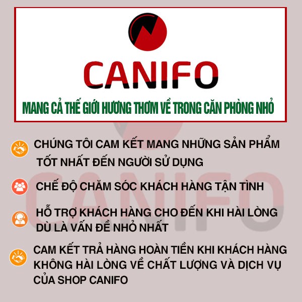 Tinh dầu treo xe ô tô hương quế CANIFO- tinh dầu thiên nhiên nguyên chất,khử mùi, chống xay xe