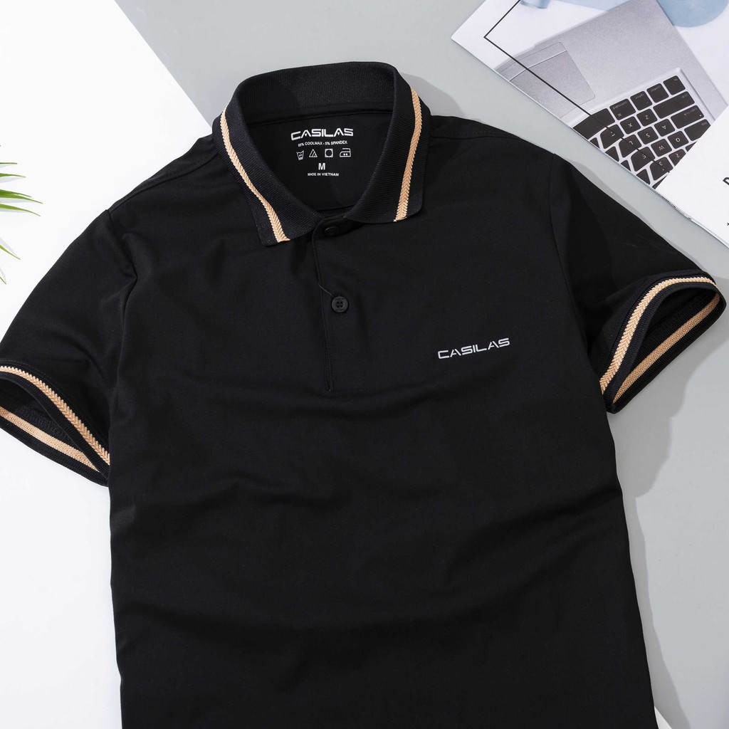 Áo polo nam cao cấp cổ dệt, vải coolmax mềm mịn và cực thấm hút mồ hôi, form công sở P2109 | BigBuy360 - bigbuy360.vn