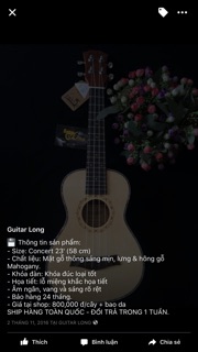 Đàn ukulele concert MT800 CB2