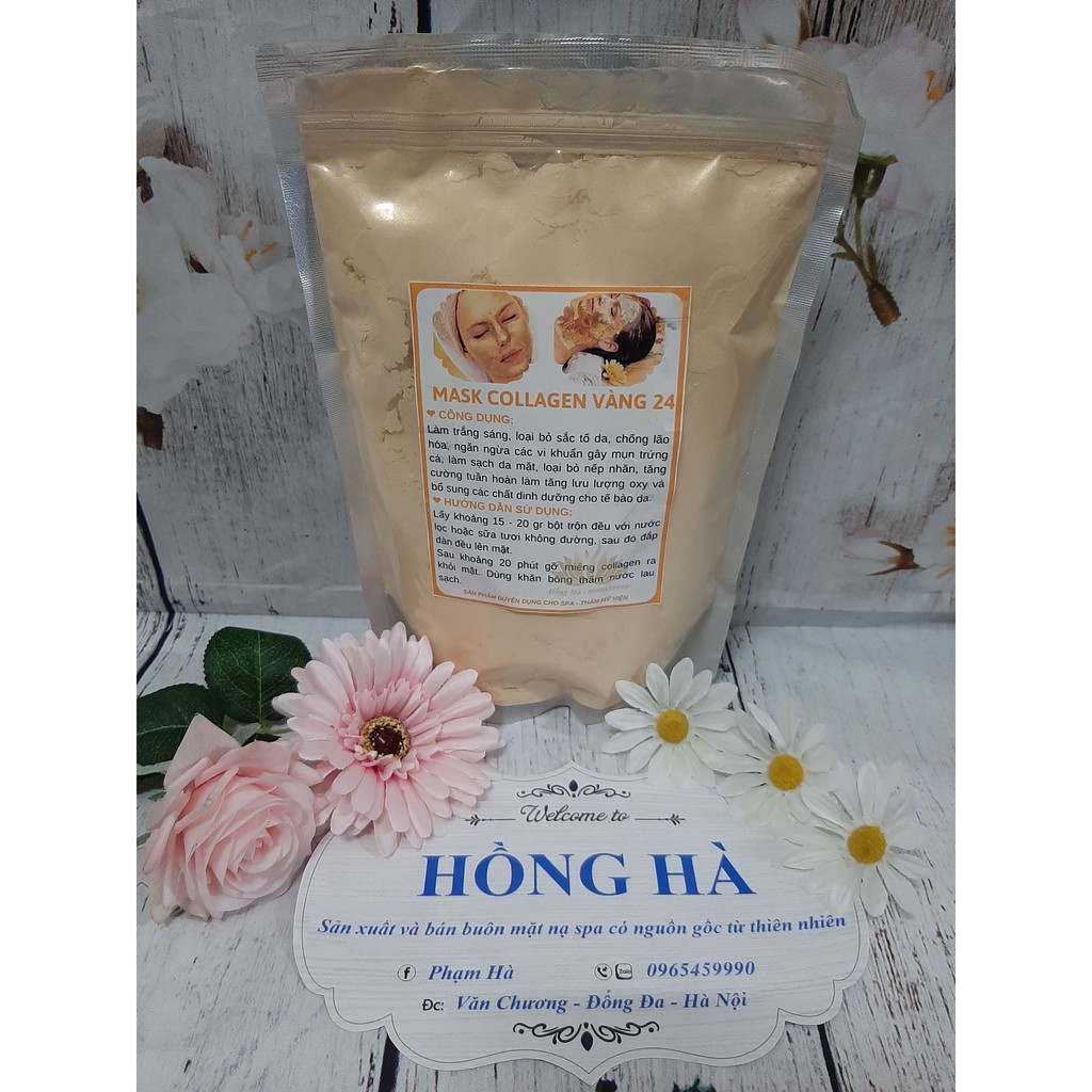 Mặt nạ vàng collagen 24k handmade 100gr