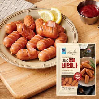 Xúc xích viên nhỏ hàn quốc gói 1kg