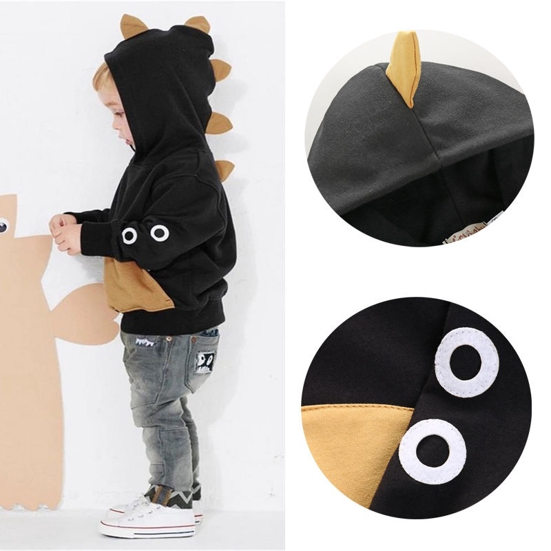 Áo Hoodie Dài Tay In Hình 3d Dễ Thương Cho Bé