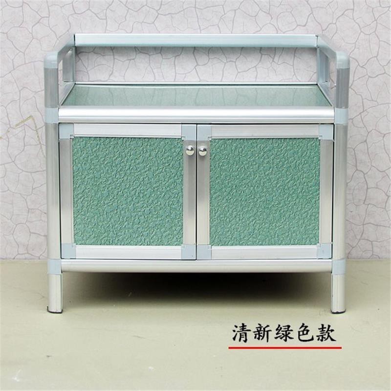 Tủ mini gia đình nhiều lớp đơn giản tiết kiệm đựng đồ nhỏ hợp kim nhôm phòng bếp cho thuê