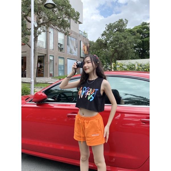 Áo Tanktop Rainbow màu đen