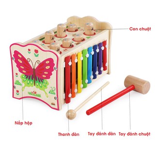 Đập chuột kèm đàn, đập chuột gỗ [DC01]