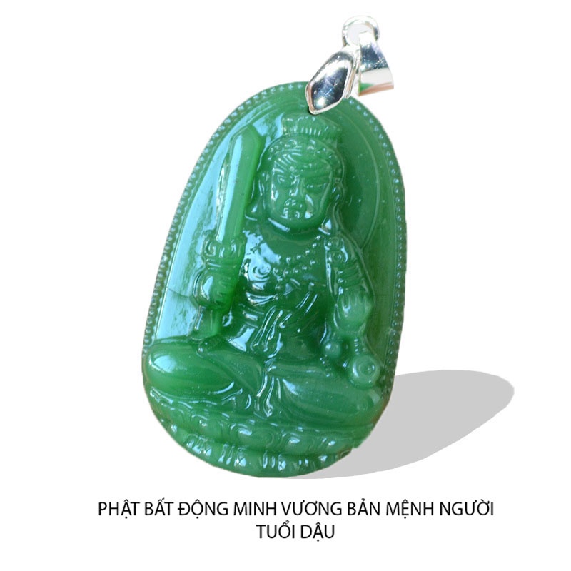 Mặt phật Bất Động Minh Vương size nhỏ 3.7cm x 2.4cm - Bản mệnh người tuổi dậu nhiều màu