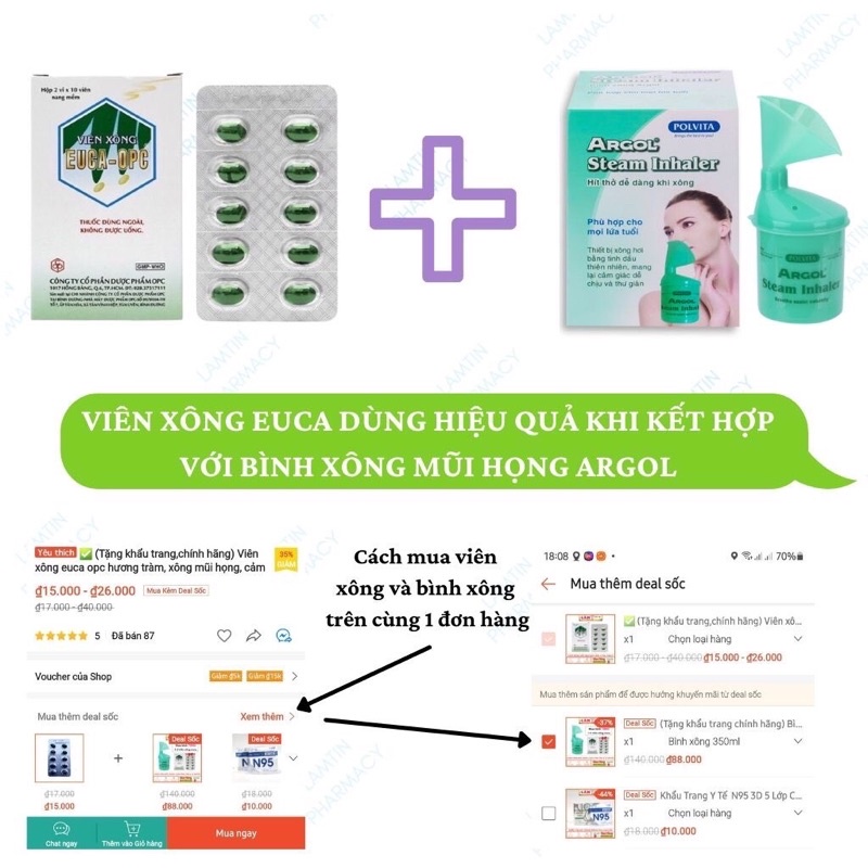 Bình xông mũi chính hãng Argol Steam Inhaler - cần cho mọi gia đình đề phòng mùa dịch