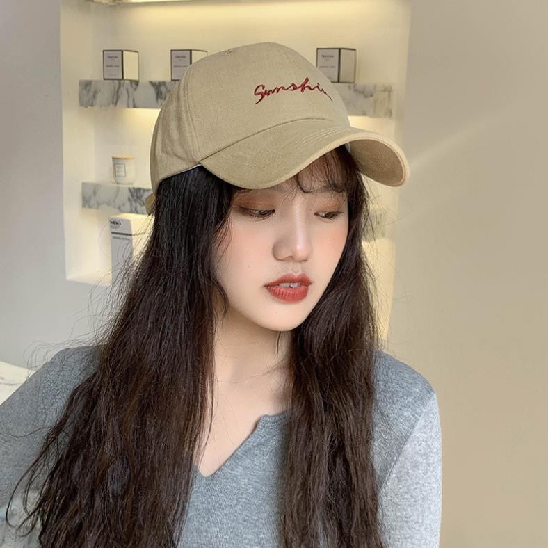 Mũ lưỡi trai nữ cá tính thêu chữ Sun Shine, nón lưỡi trai nữ thời trang MLT02 Đẹp *