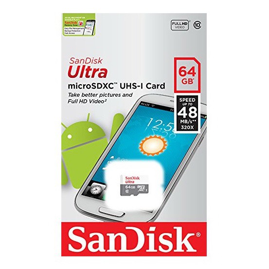 SANDISK Thẻ Nhớ Micro Sd 16 32 64 Gb 80mbps Class 10