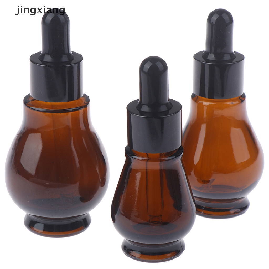 Bình Thủy Tinh Rỗng Màu Nâu Có Nắp Đậy Dung Tích 10 / 20 / 30ml