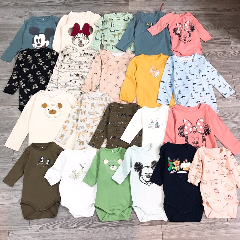 👧🏻👶🏻 Body cotton dài tay Name it cho bé👧🏻👶🏻