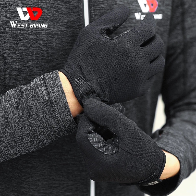 WEST BIKING găng tay đi xe máy găng tay unisex chống nắng thoáng khí hoạt động ngoài trời