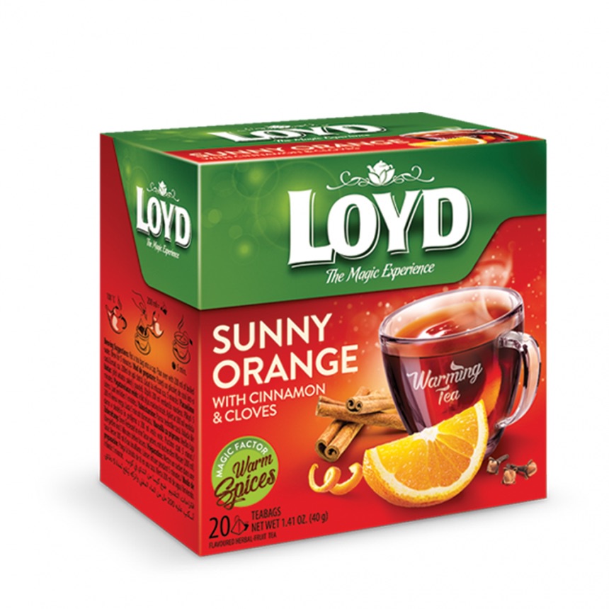 TRÀ LOYD VỊ CAM QUẾ ĐINH HƯƠNG - 40G SUNNY ORANGE