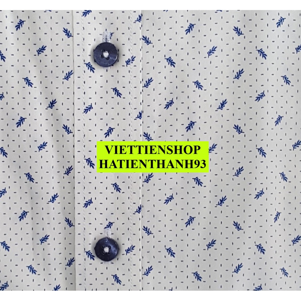 (0009 Sn) ÁO SƠ MI VIỆT TIẾN NGẮN TAY VẠT NGANG VẢI TRE HOA VĂN | BigBuy360 - bigbuy360.vn