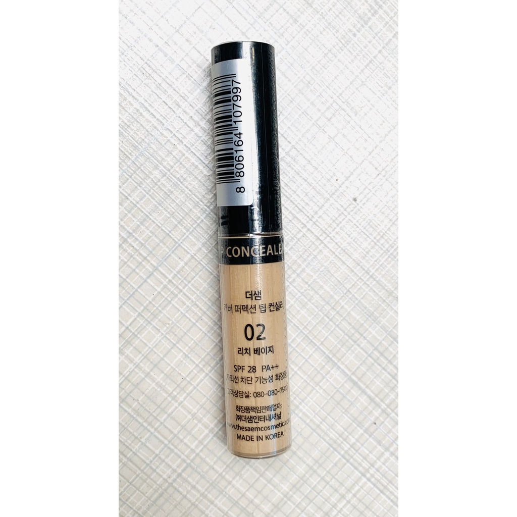 THANH CHE KHUYẾT ĐIỂM THE SAEM COVER PERFECTION TIP CONCEALER SPF28/PA++