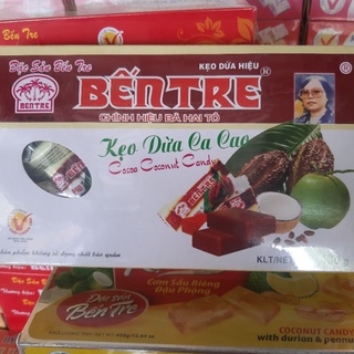 Kẹo dừa Bến Tre ca cao gói máy ( hộp 400g )