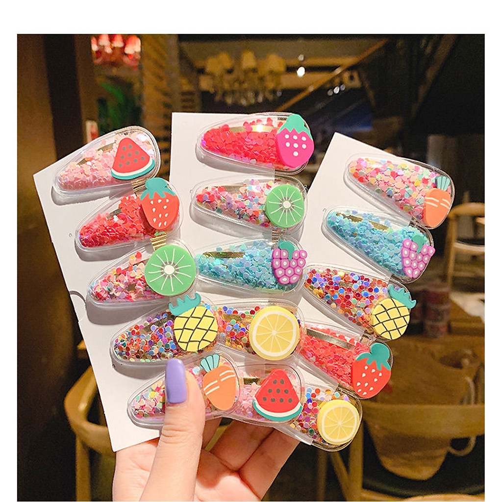 Set 5 Kẹp Tóc Hoa Quả Siêu Cute dễ thương cho bé gái -anhsonnd18