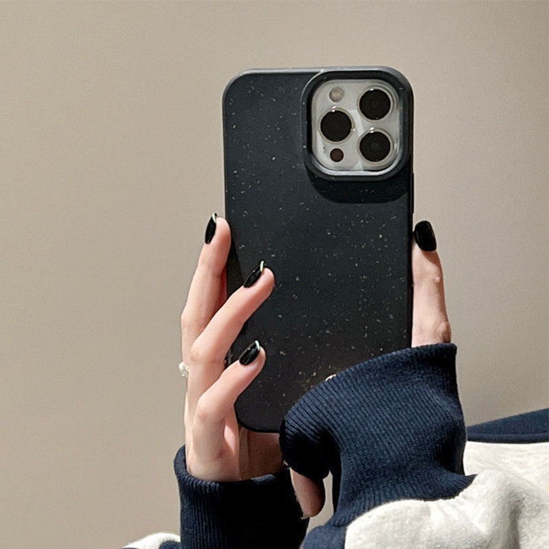 Ốp Điện Thoại Bằng Chất Liệu Lúa Mạch Tự Nhiên Có Thể Phân Hủy Sinh Học Dành Cho iPhone 14 Pro Max 13 X XS XR 7 8 Plus SE 2020