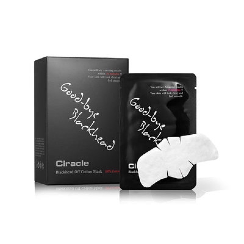 Mặt Nạ Hút Mụn Đầu Đen, Sợi Bã Nhờn Ciracle Black Head Cotton Mask