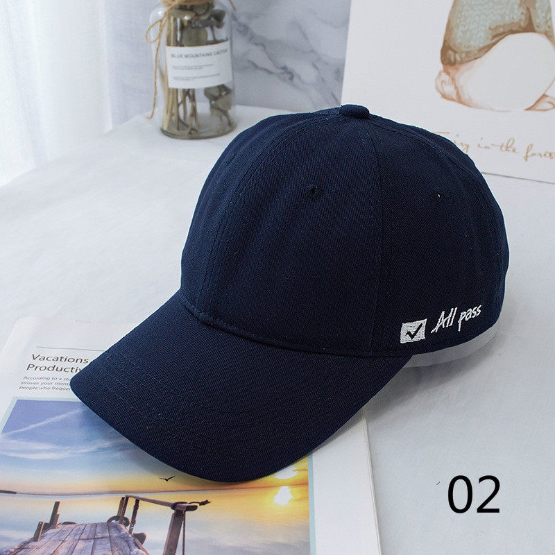 Nón Lưỡi Trai LINJW Thêu Chữ Đơn Giản Cho Cả Nam Và Nữ