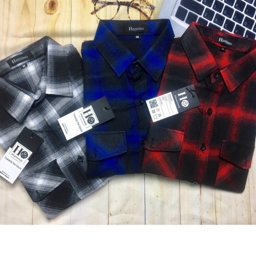 Áo Sơ Mi Nam Khoác Ngoài Kẻ Dài Tay Chất Vải Cao Cấp | BigBuy360 - bigbuy360.vn