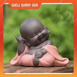 KHUYẾN MÃI LỚN Tượng Chú Tiểu Gốm Vẫy Tay Chào
