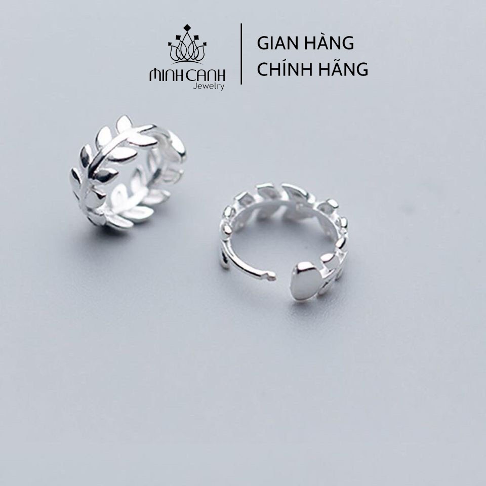 Bông Khoen Nguyệt Quế Bằng Bạc Dạng Tròn - Minh Canh Jewelry