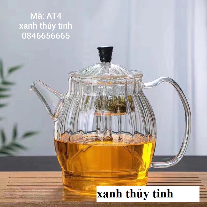 Ấm thủy tinh 2 lõi lọc 900ml