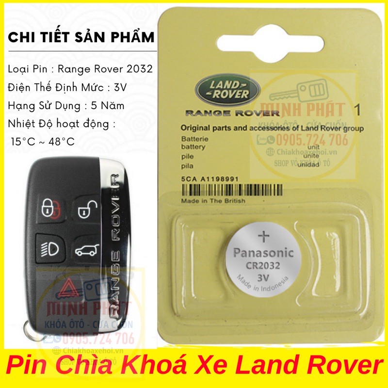 Pin Chìa Khoá Xe Ô Tô Range Rover