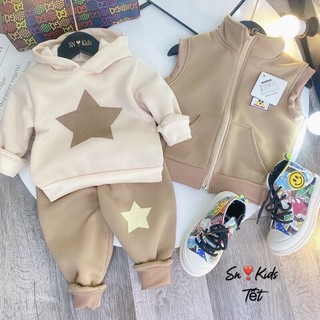 Sét nỉ 3 chi tiết cho bé