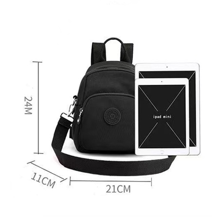 Balo vải nylon cỡ nhỏ đa năng thời trang mùa hè duyên dáng dành cho nữ