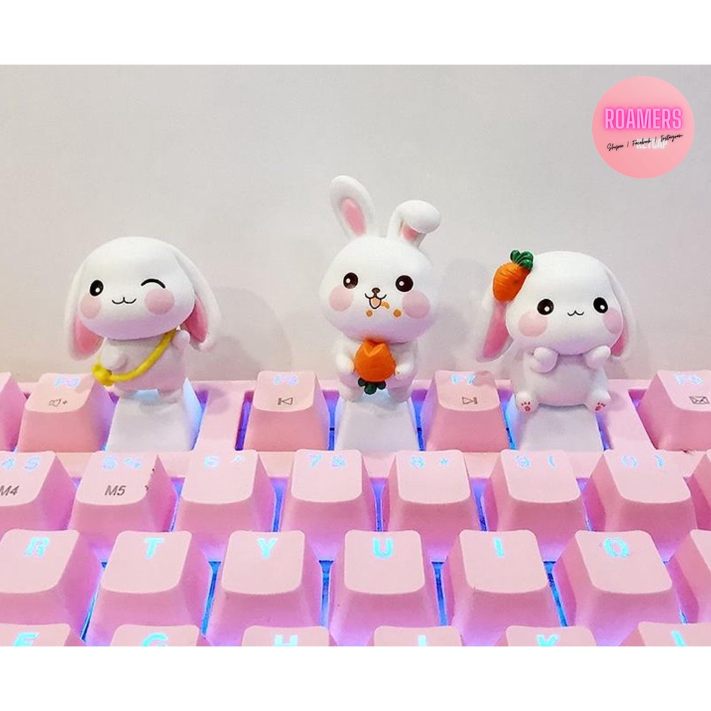 Keycap thỏ đáng yêu lẻ hoạt hình anime keycaps